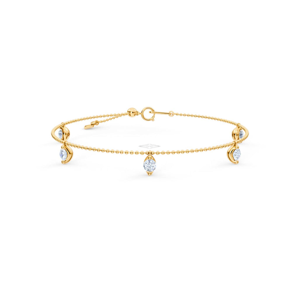Vivara 1.00ct Round Cut Lab Diamond Bracelet in 18K Gold Vermeil