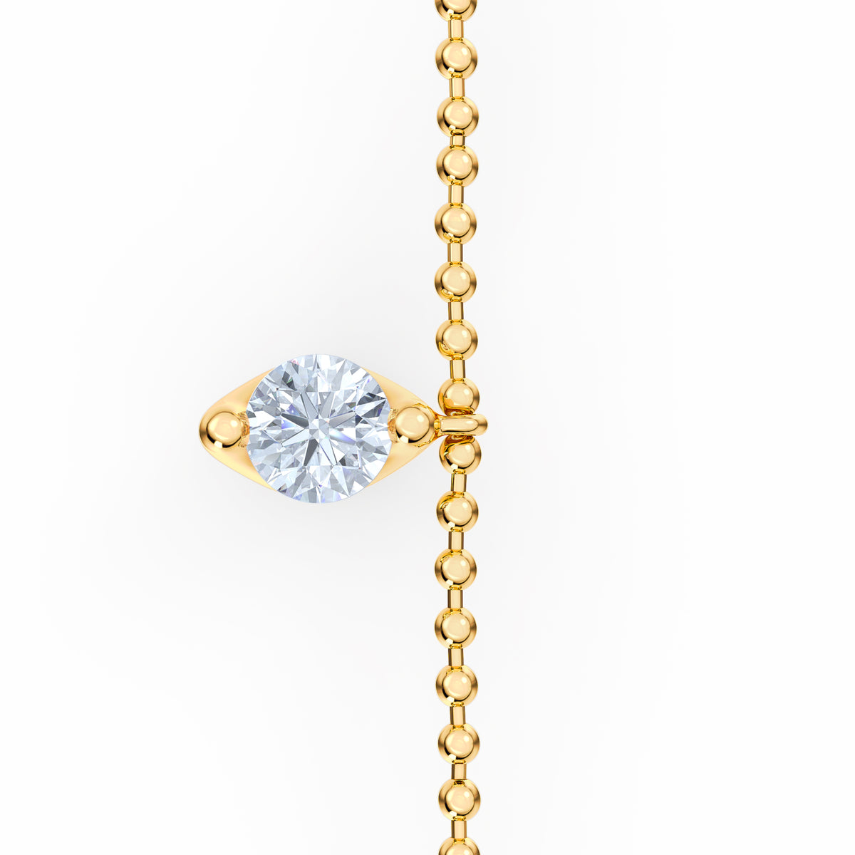 Vivara 1.00ct Round Cut Lab Diamond Bracelet in 18K Gold Vermeil