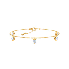 Vivara 1.00ct Round Cut Lab Diamond Bracelet in 18K Gold Vermeil