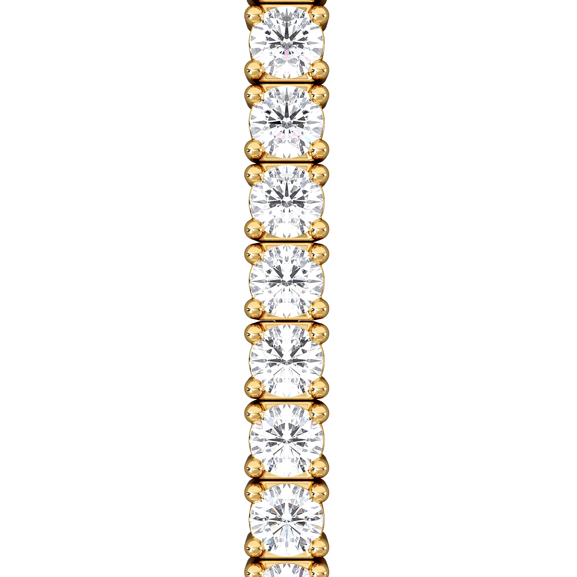 Lab Diamond Tennis Bracelet 3.00ct in 18K Gold Vermeil