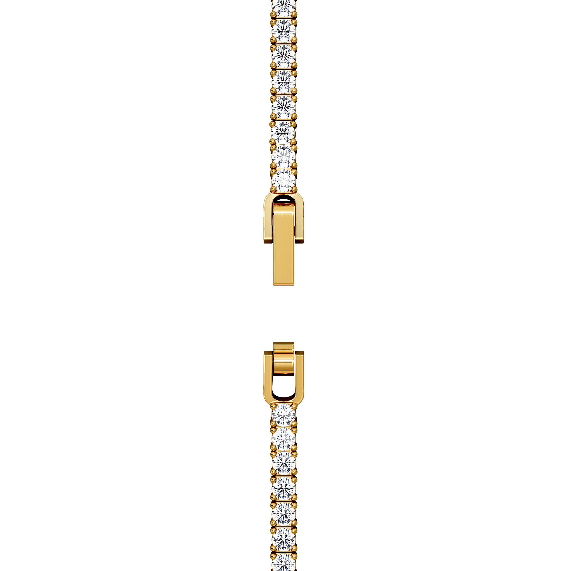 Lab Diamond Tennis Bracelet 3.00ct in 18K Gold Vermeil