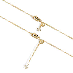 Infinity Love 0.08ct Lab Diamond Chain Bracelet in 18K Gold Vermeil