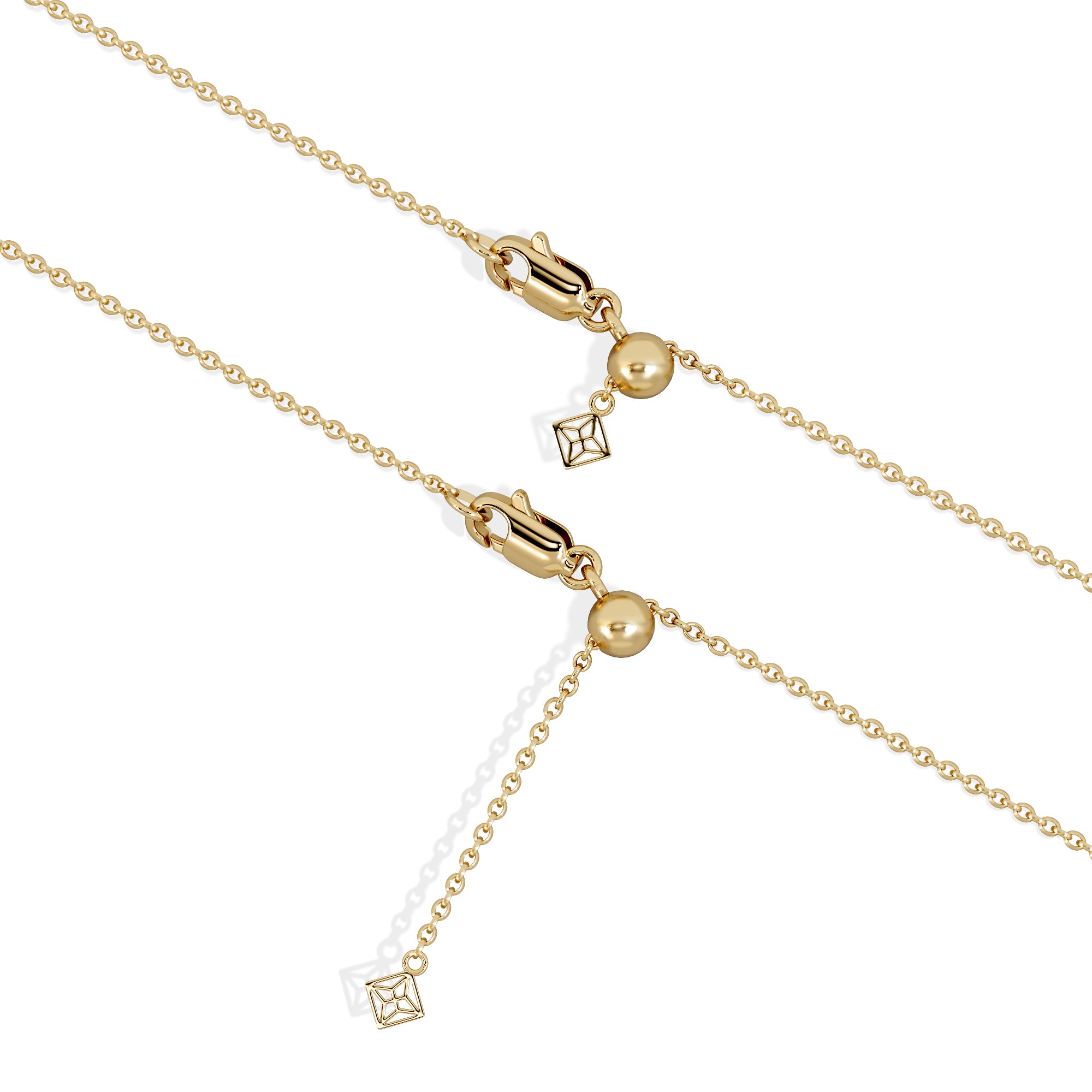 Infinity Love 0.08ct Lab Diamond Chain Bracelet in 18K Gold Vermeil