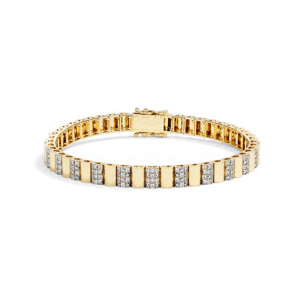 Contour 0.55ct Lab Diamond Bracelet in Gold Vermeil
