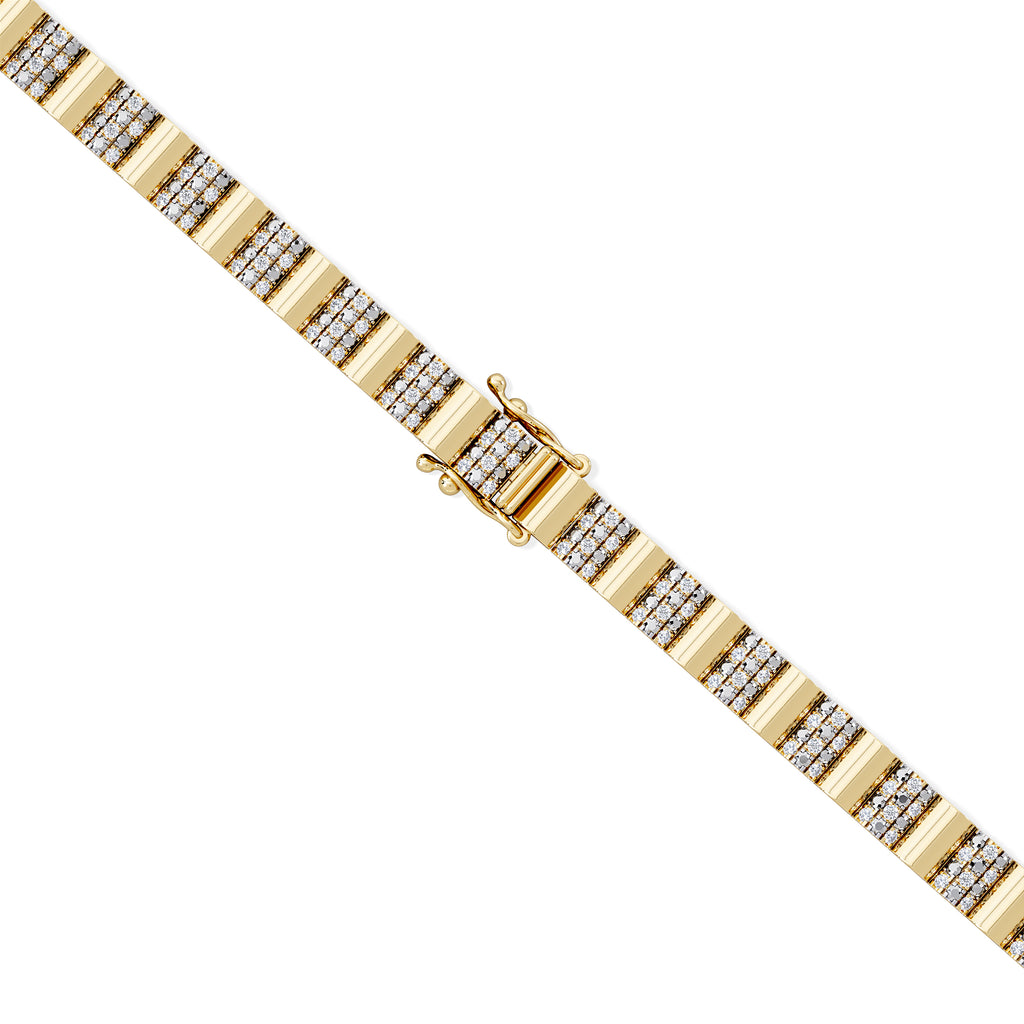 Contour 0.55ct Lab Diamond Bracelet in Gold Vermeil