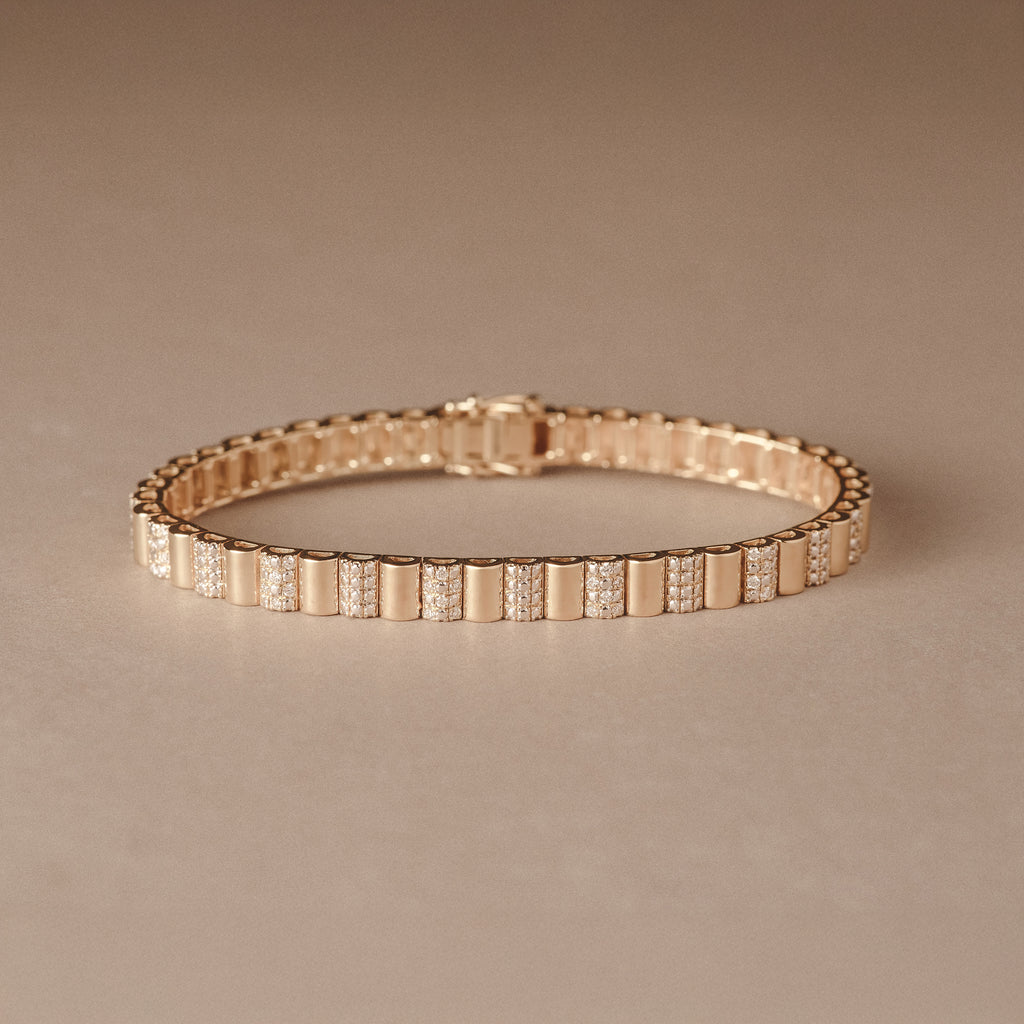 Contour 0.55ct Lab Diamond Bracelet in Gold Vermeil