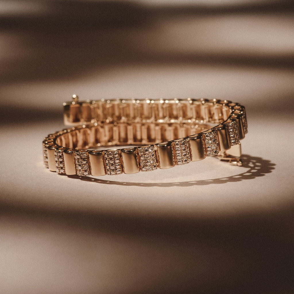 Contour 0.55ct Lab Diamond Bracelet in Gold Vermeil