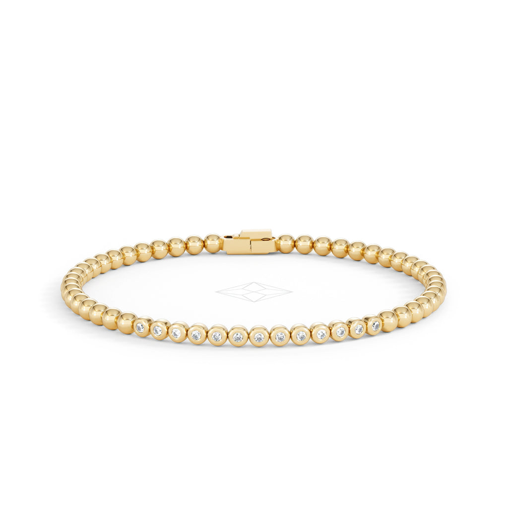 Solis 0.30ct Round Cut Lab Diamond Tennis Bracelet in 18K Gold Vermeil
