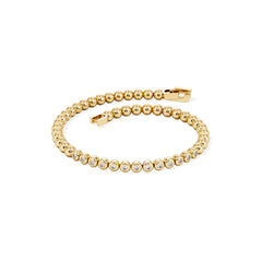 Solis 0.30ct Round Cut Lab Diamond Tennis Bracelet in 18K Gold Vermeil