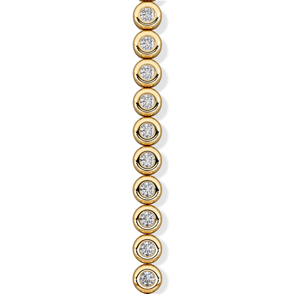 Solis 0.30ct Round Cut Lab Diamond Tennis Bracelet in 18K Gold Vermeil