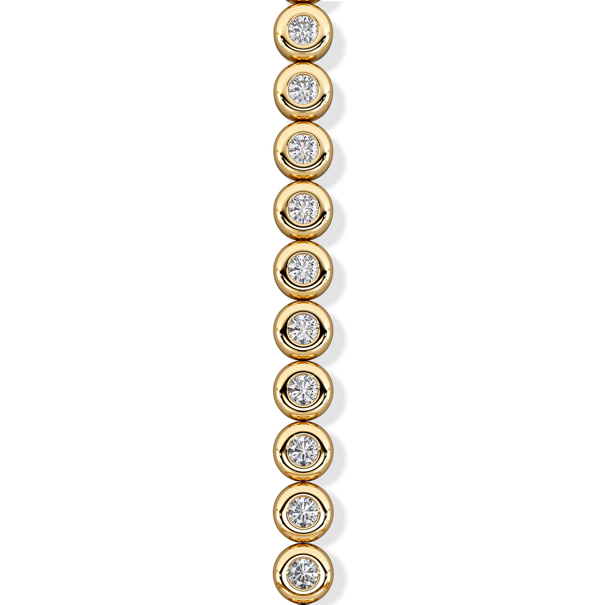 Solis 0.30ct Round Cut Lab Diamond Tennis Bracelet in 18K Gold Vermeil