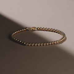 Solis 0.30ct Round Cut Lab Diamond Tennis Bracelet in 18K Gold Vermeil