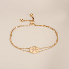 Astrology Pisces 0.07ct Lab Grown Diamond Adjustable Medallion Bracelet 18K Gold Vermeil