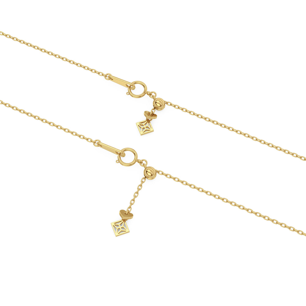 The Anklet - 0.50ct Round Cut Lab Diamond in 18K Gold Vermeil