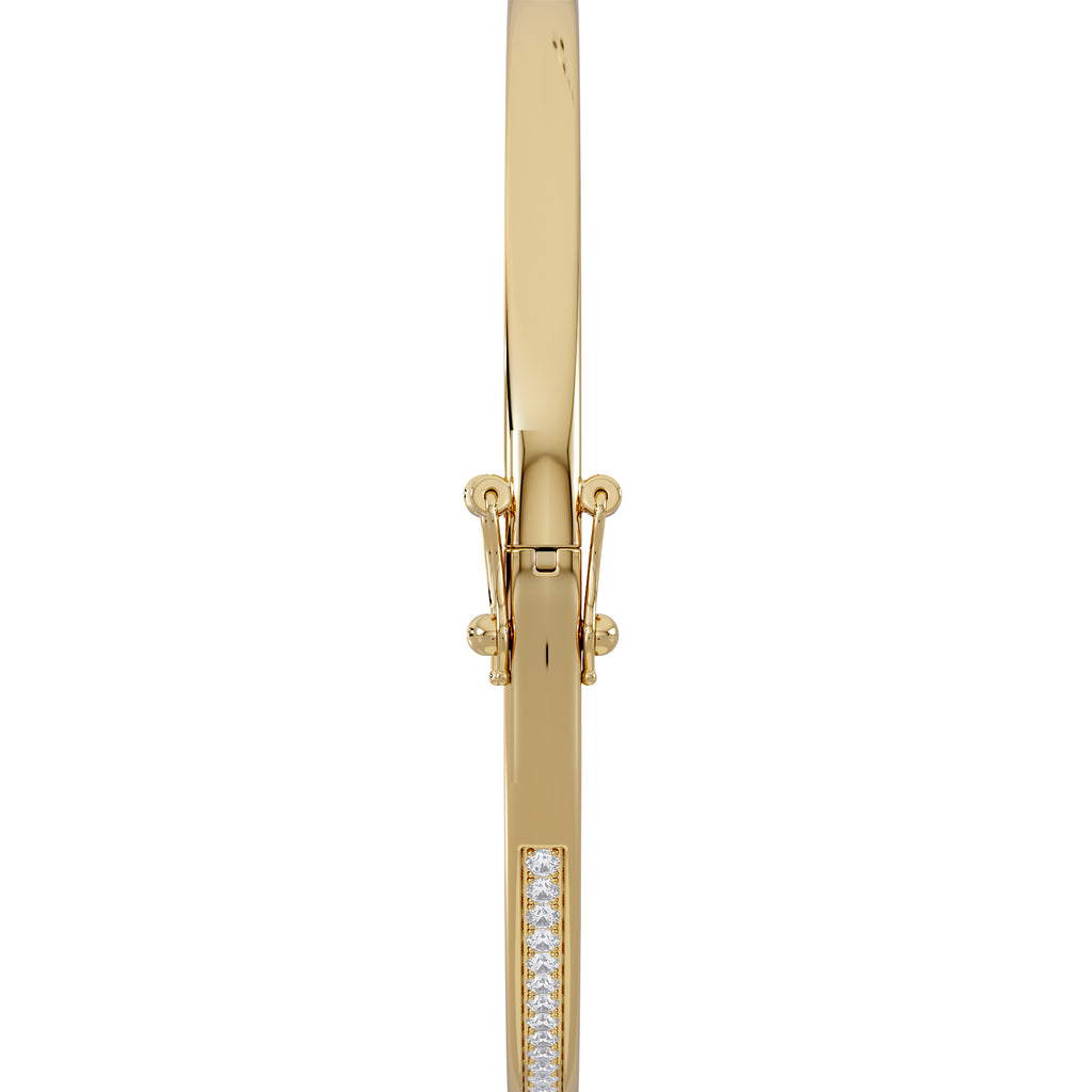 Heritage 0.50ct Round Cut Lab Diamond Bangle in 18K Gold Vermeil