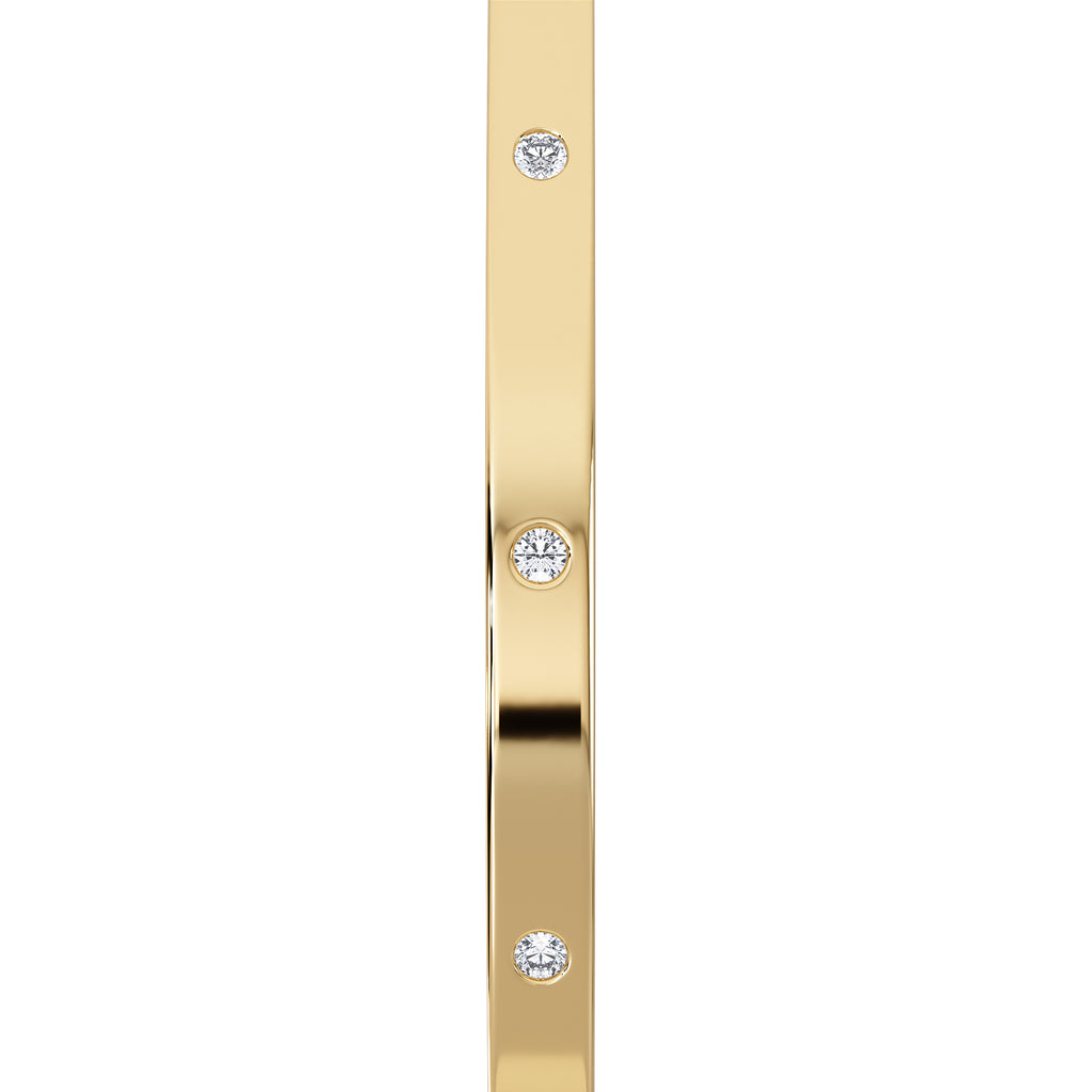 Élan 0.15ct Lab Diamond Bangle in18K Gold Vermeil