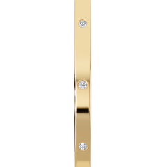 Élan 0.15ct Lab Diamond Bangle in18K Gold Vermeil