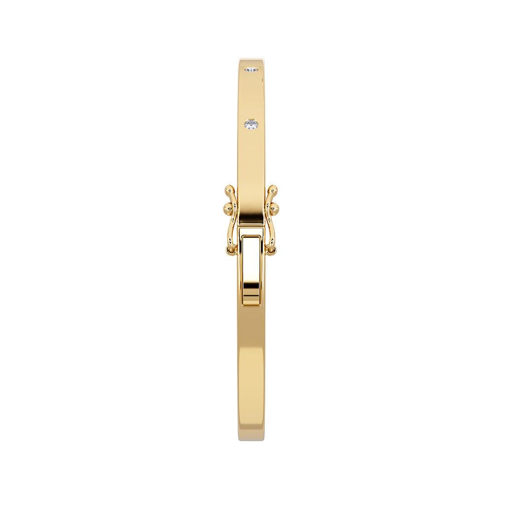 Élan 0.15ct Lab Diamond Bangle in18K Gold Vermeil