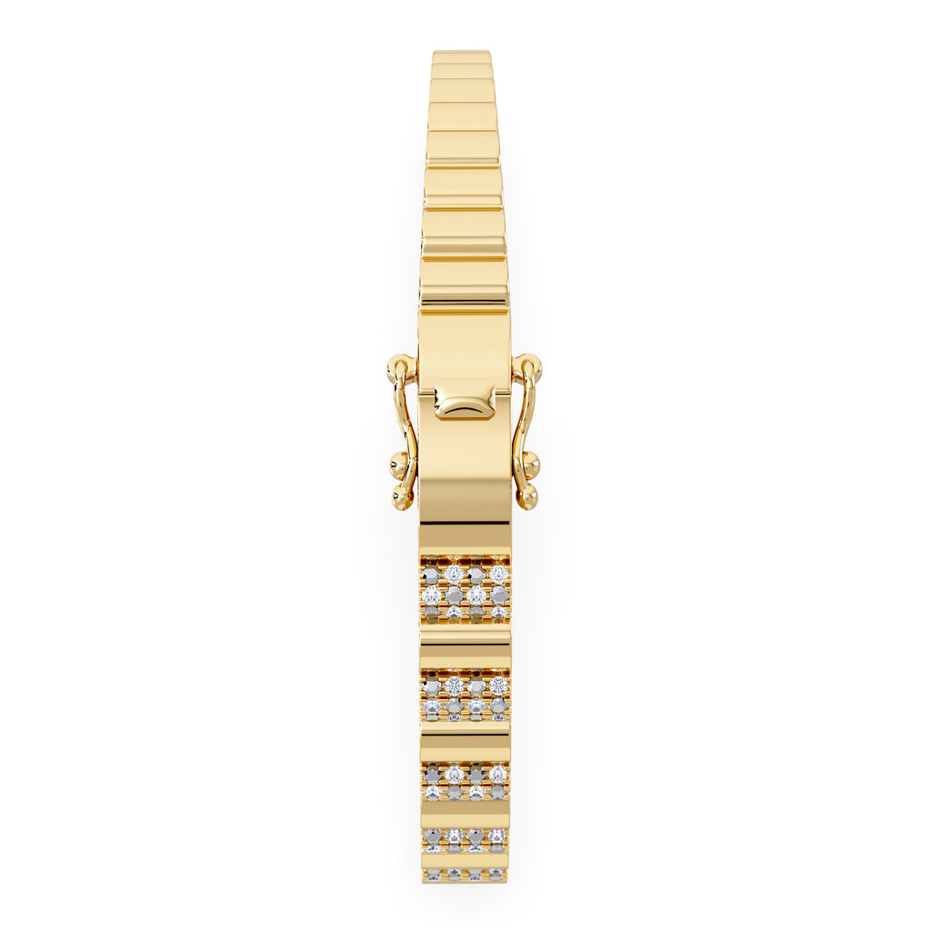Contour 0.50ct Lab Diamond Bangle in Gold Vermeil