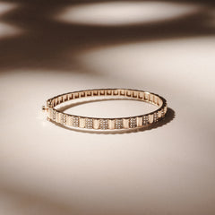 Contour 0.50ct Lab Diamond Bangle in Gold Vermeil