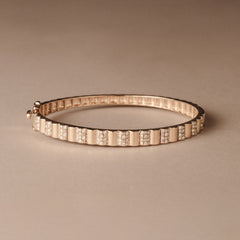 Contour 0.50ct Lab Diamond Bangle in Gold Vermeil