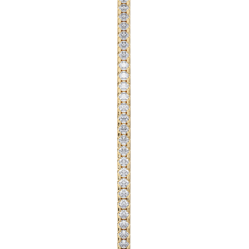 0.50ct Lab Diamond Half Pavé Bangle Bracelet in 18K Gold Vermeil