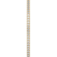 0.50ct Lab Diamond Half Pavé Bangle Bracelet in 18K Gold Vermeil