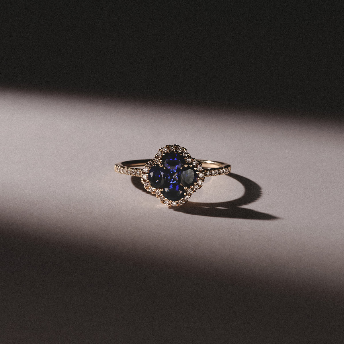 Alegria Lab Sapphire Ring 1.00ct in 18k Gold Vermeil