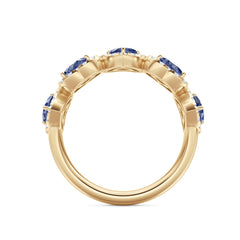 Chérie 1.80ct Heart Cut Lab Sapphire and Lab Diamond Halo Ring in 18K Gold Vermeil