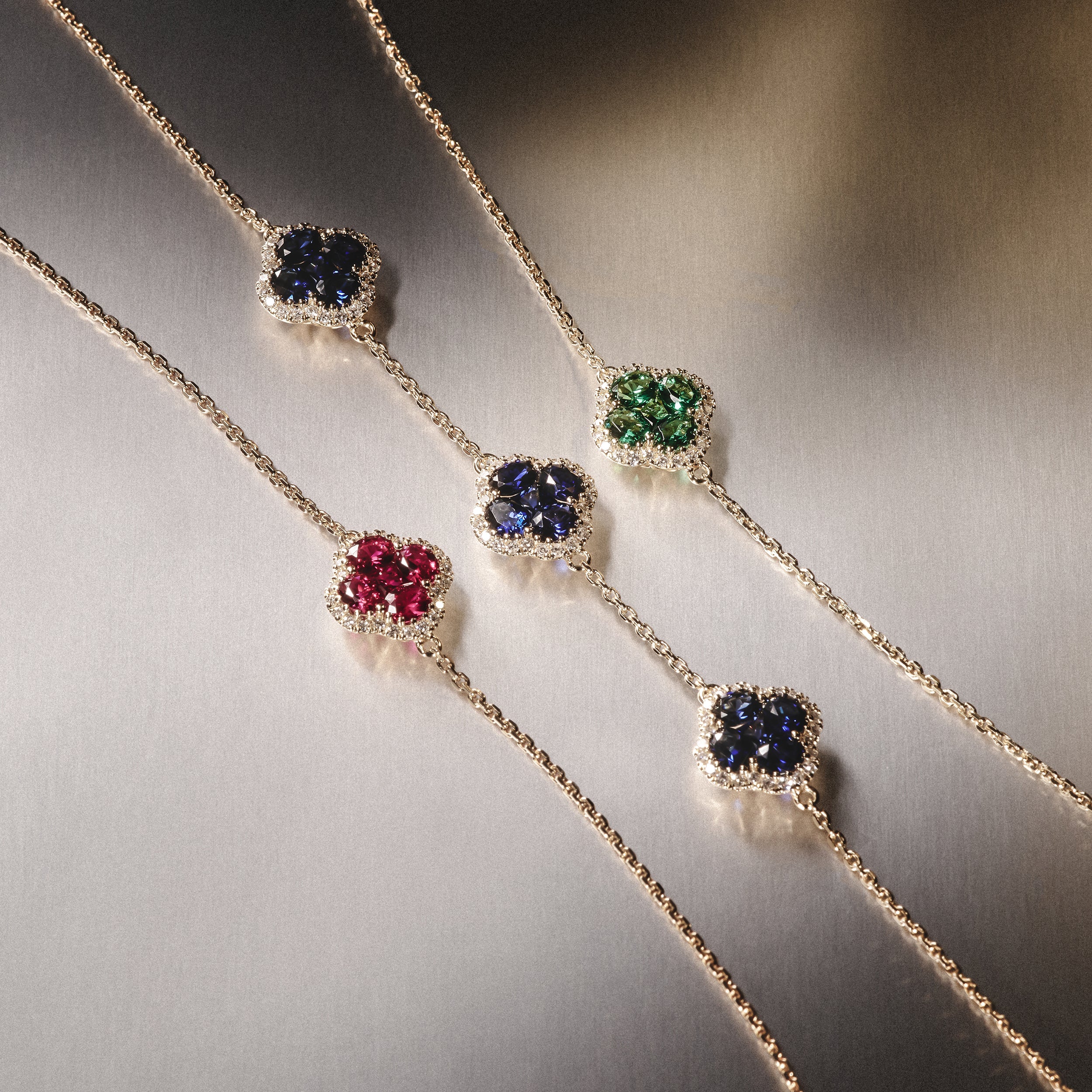 Alegria 1.01ct Emerald and Lab Diamond Bracelet in 9K Yellow Gold