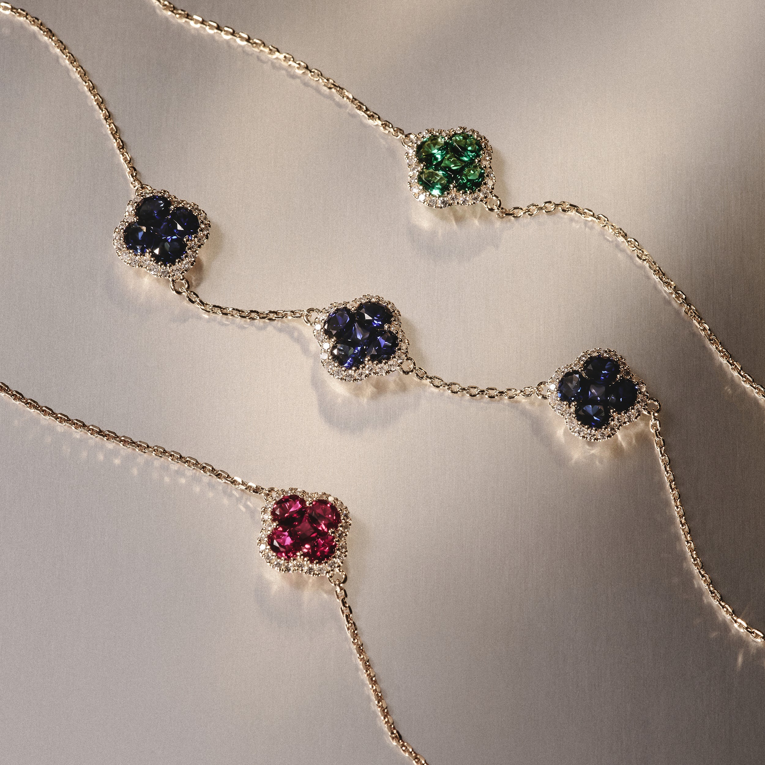 Alegria 1.01ct Emerald and Lab Diamond Bracelet in 9K Yellow Gold