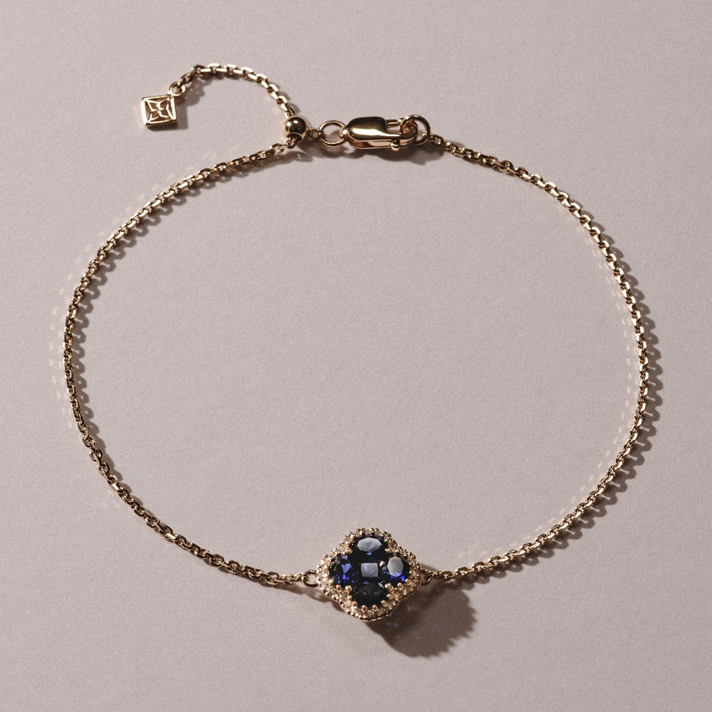 Alegria Lab Sapphire Bracelet 1.00ct in 18k Gold Vermeil