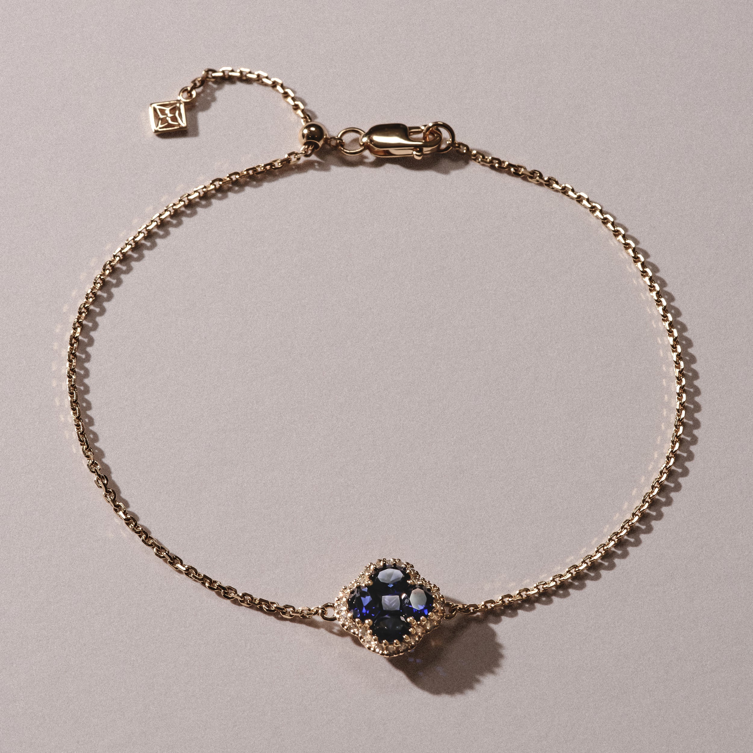 Alegria Lab Sapphire Bracelet 1.00ct in 18k Gold Vermeil