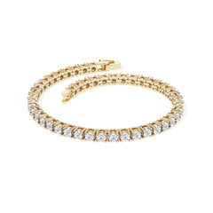 Brilliance 18K Gold Vermeil Lab Diamond Set 0.57ct Tennis Bracelet