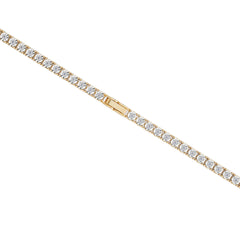 Brilliance 18K Gold Vermeil Lab Diamond Set 0.57ct Tennis Bracelet