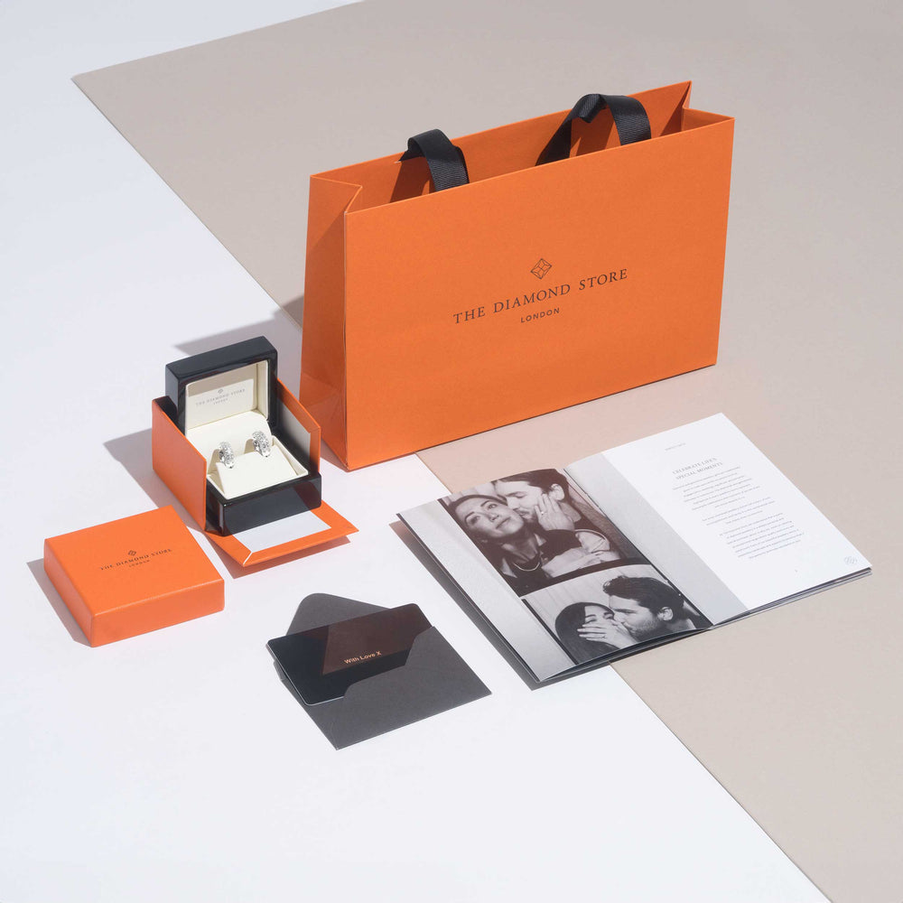 Sapphire Yellow Sapphire and Diamond Stellato Earrings 9K White Gold