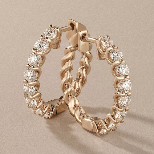 earrings carousel diamond