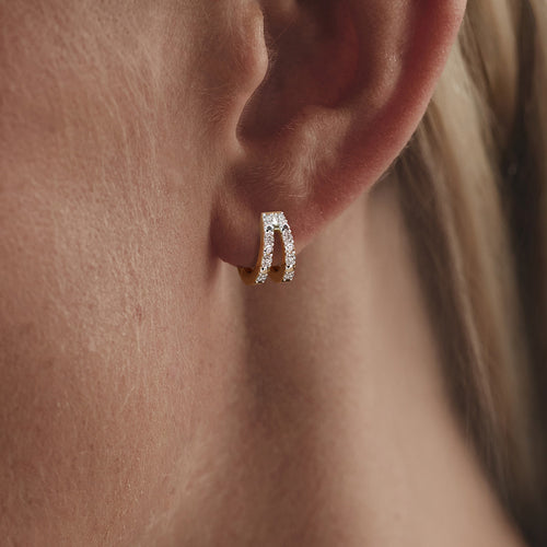 earrings carousel huggie