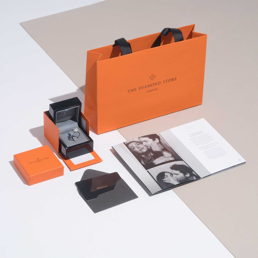 Rae 18K White Gold Lab Diamond Half Band Eternity Ring 1.00CT F/VS