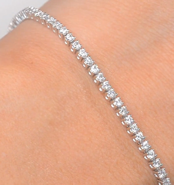 Diamond Tennis Bracelet Chloe 2.00ct Premium Claw Set 18K White Gold