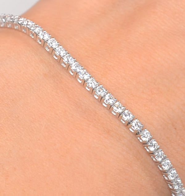3ct Diamond Tennis Bracelet Claw Set in 9K White Gold