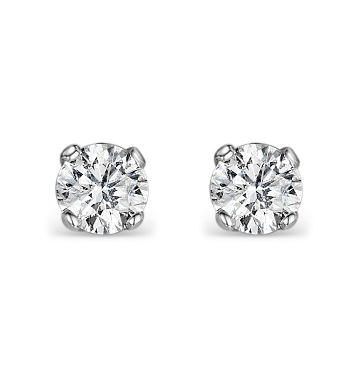 Earrings 0.30CT Studss Premium Quality 18K White Gold 3.4mm
