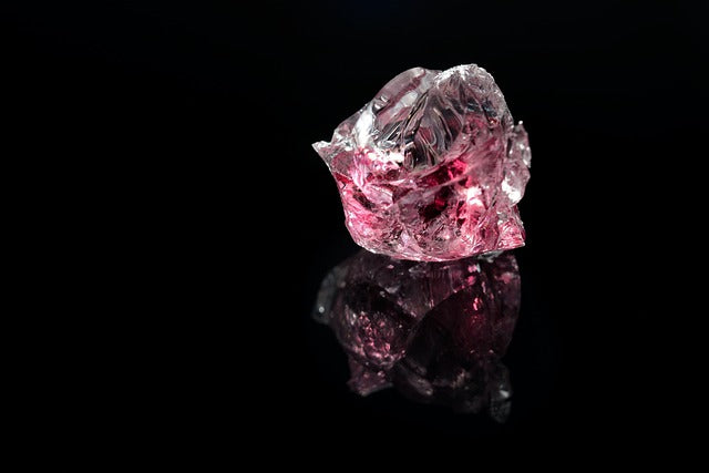 pink diamond rough glass