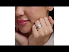 Diana 3.60ct Lab Diamond Pear Cut Engagement Ring in Platinum G/VS1