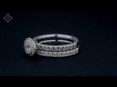 Alessandra Lab Diamond Engagement Ring 18K Gold 1.70CT F/VS1