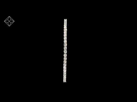10ct Lab Diamond Tennis Bracelet Claw Set in 9K Yellow Gold