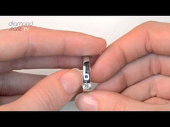 Certified Jessica 18K White Gold Diamond Engagement Ring 0.33CT-F-G/VS