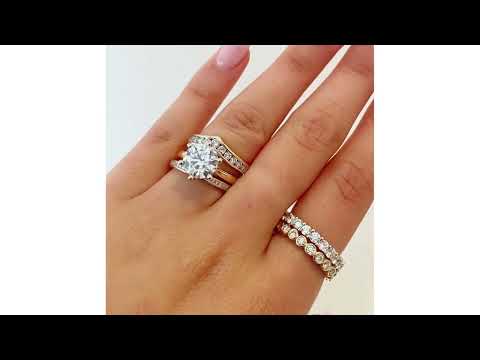 Lab Diamond Wishbone Ring 0.25ct H/Si in 9K Gold SIZES J