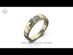 Certified Jessica 18K Gold Diamond Engagement Ring 0.50CT