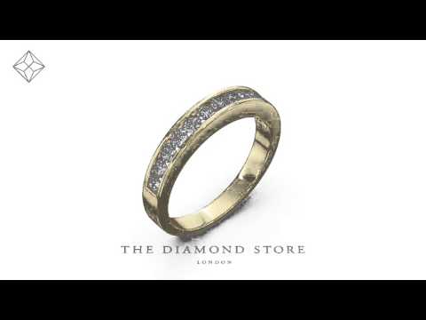Rae 18K Gold Lab Diamond Half Band Eternity Ring 0.50CT G/VS